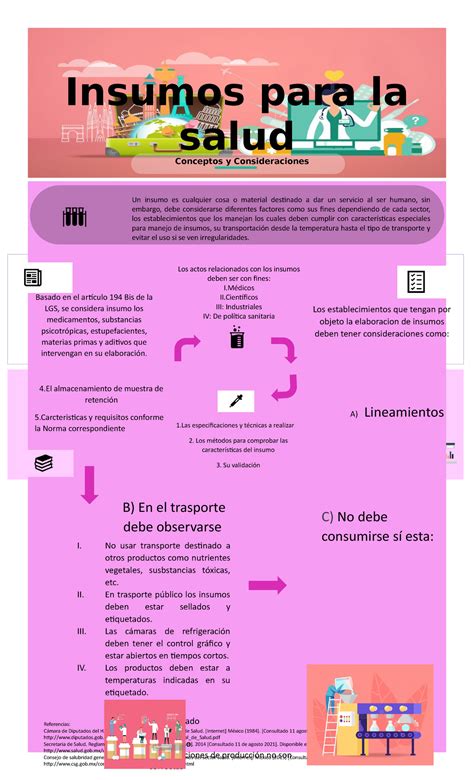 Infografia Insumos De La Salud Conceptos Y Consideraciones Insumos