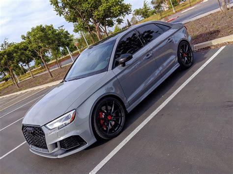 Audi Rs3 8v Sedan Grey Vorsteiner V Ff 108 Wheel Wheel Front