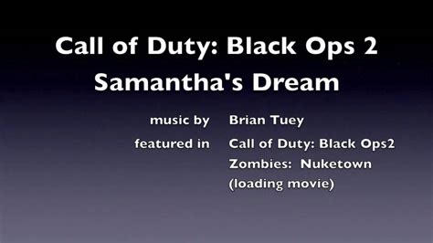 Call Of Duty Black Ops 2 Zombie Nuketown Loading Screen Samanthas Dream Youtube