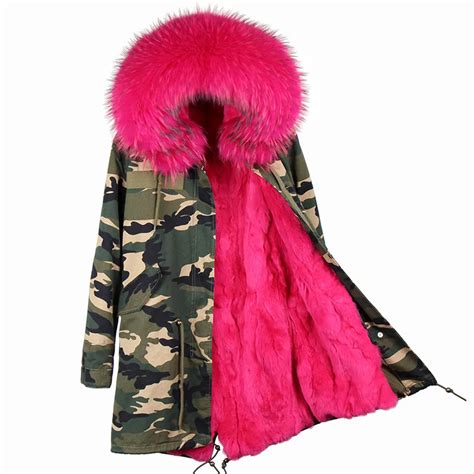 Купить Мао Конг/модная женская зимняя куртка с натуральным кроличьим ...