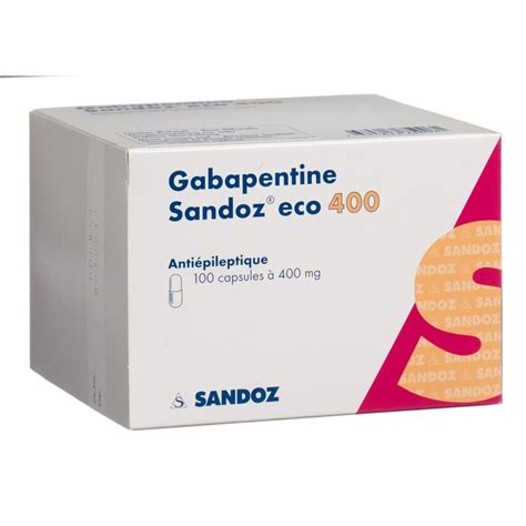 GABAPENTINE Sandoz Eco Kaps 400 Mg Blist 100 Stk Online Bestellen