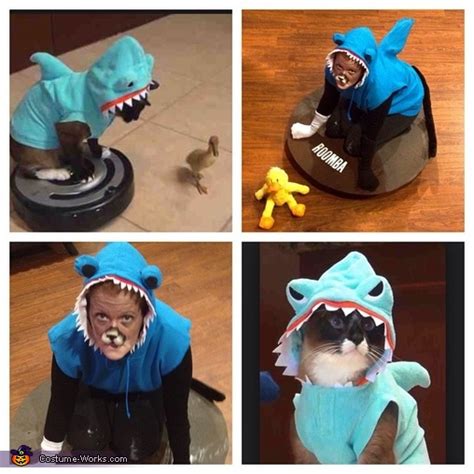 Cat Shark riding a Roomba Halloween Costume - Photo 2/2