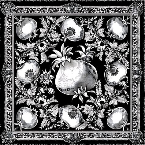 Premium Photo | A black and white photo of a painting of fruit and a pear