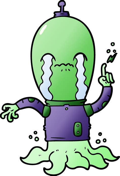 Personagem De Desenho Animado Alien Gena Vetor No Vecteezy