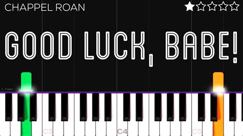 Chappell Roan Good Luck Babe EASY Piano Tutorial YouTube