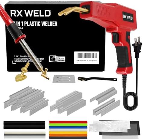 RXXXWELD Plastic Welder 2 In 1 Plastic Welding Kit Hot Stapler