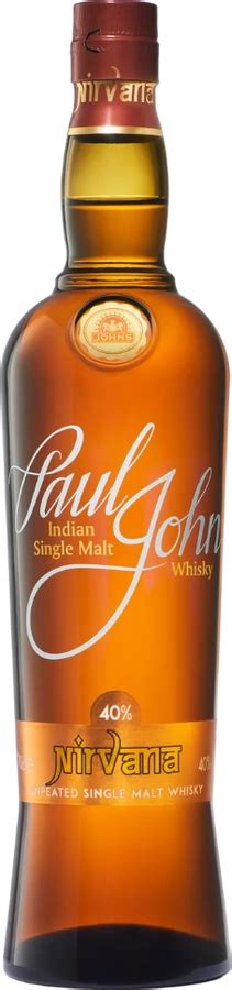 Paul John Nirvana Unpeated Single Malt Whisky 40 750ml Spirit Radar