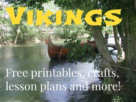 Viking homeschool! Free printables, crafts, lesson plans and more - A Magical Homeschool