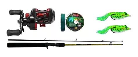 Kit Pesca Traira Carretilha Cmik Rol Vara Leve Lbs