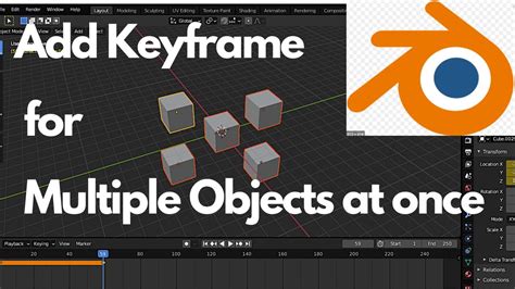 How To Add Keyframe For Multiple Objects In Blender 29 Youtube