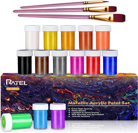 Coffret Peinture Acrylique Ratel Kit De Peinture Acrylique Pour