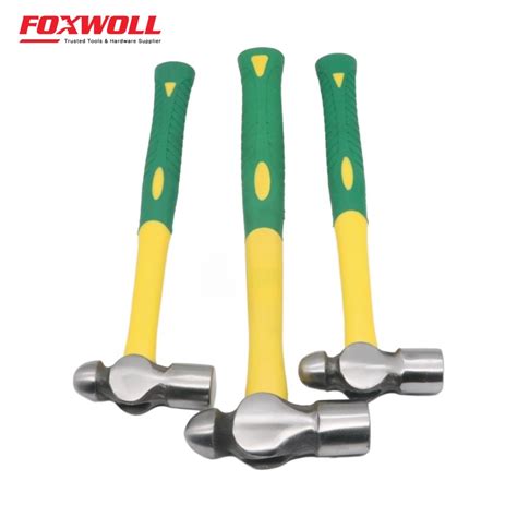 Fiberglass Handle Striking Forged Ball Peen Hammer Foxwoll