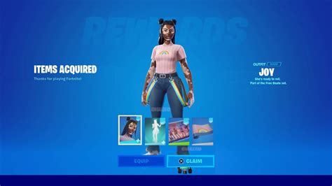 How To Get Joy Skin And Roller Vibes Emote Free In Fortnite Unlock Free