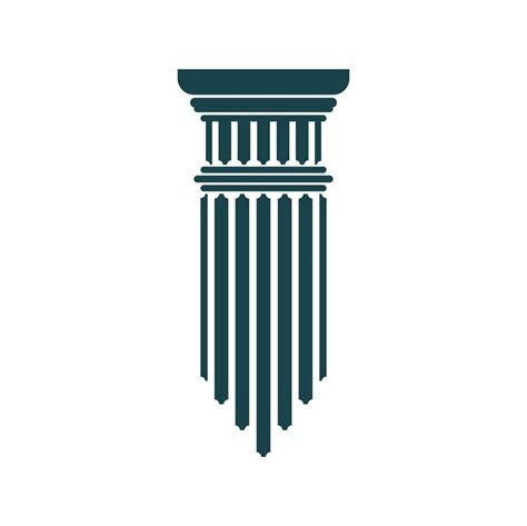 Ancient Greek Column And Roman Pillar Symbol 23839202 Vector Art At