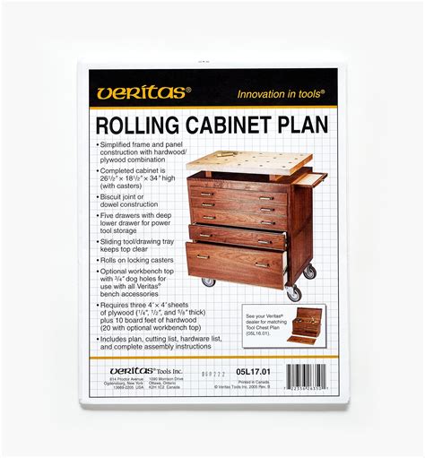 Rolling Cabinet Plan Lee Valley Tools