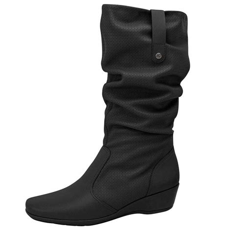 Bota Feminina Cano Médio Preto Piccadilly Karina Calçados