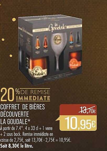 Promo Coffret De Bières Découverte La Goudale chez Match iCatalogue fr