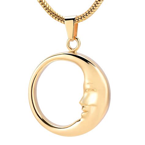 Buy Crescent Moon Cremation Jewelry For Ahses Pendant Necklace Memorial Urn