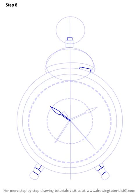 Step by Step How to Draw a Vintage Clock : DrawingTutorials101.com