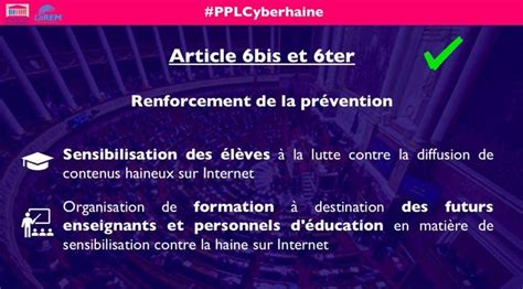 La Loi Contre Les Contenus Haineux En Ligne Adopt E Par Lassembl E