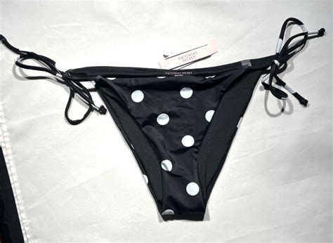 Nwt Hot Victoria S Secret Polka Dot String Bikini Bottom S Ebay