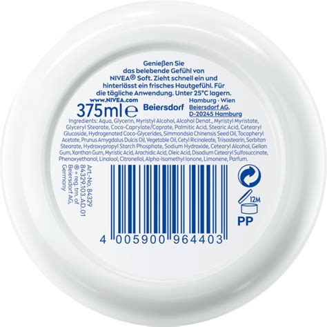 Nivea Verzorgende Soft Crème Pot 375ml Duitse Voordeel Drogist