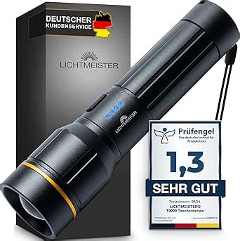 LICHTMEISTER Zaklamp 2000 Lumen 5000 MAh Accu Zaklamp LED