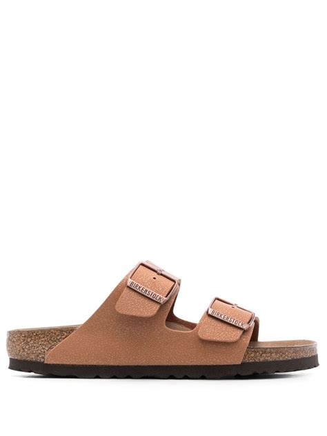 Birkenstock Arizona Soft Slide Sandal In Beige Suede Modesens