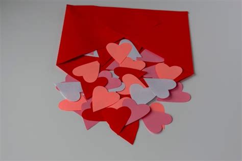 Premium Photo Close Up Of Heart Shapes On White Background