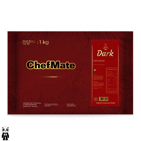 Jual Chefmate Dark Chocolate Compound 1Kg Coklat DCC Coklat Compound