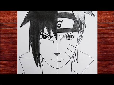 Sketch Art Sasuke vs Naruto Drawing Cómo dibujar anime itachi y