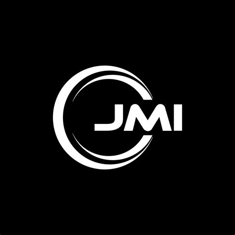 JMI letter logo design in illustration. Vector logo, calligraphy ...