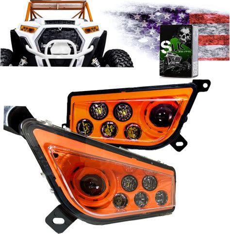 Amazon SLK Lights PREMIUM BLACK RZR LED Headlight Compatible