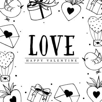 Hand Drawn Valentine Vector Png Images Hand Drawn Valentine Elements