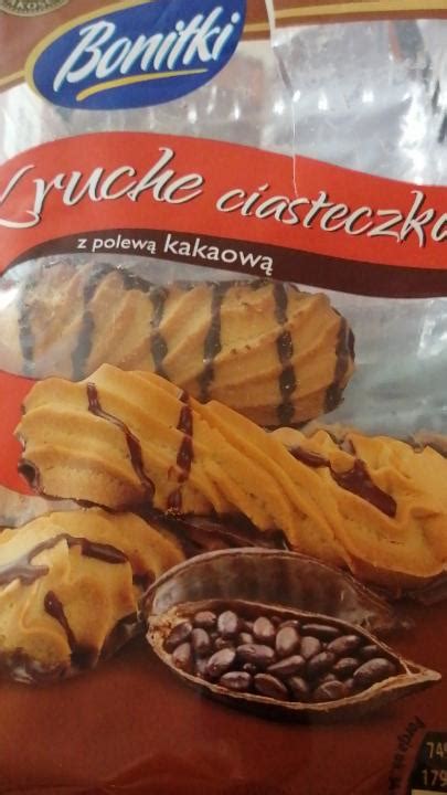 Kruche Ciasteczka Z Polew Kakaow Bonitki Kalorie Kj I Warto Ci