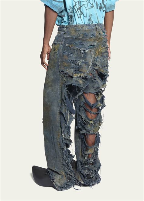 から厳選した Balenciaga Destroyed Skater Jeans デニムジーンズ