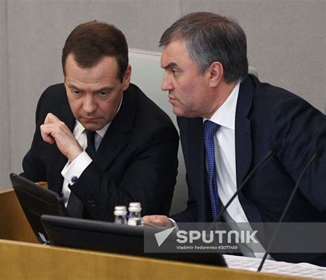 Prime Minister Dmitry Medvedev Presents Government Report At State Duma