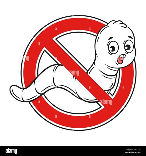 Stop Worm Helminth Parasite Plant Pest Insect Control Icon