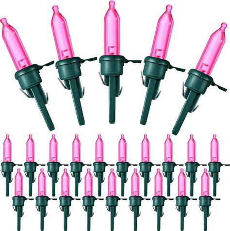 Honoson 120 Pieces Pink Lights For Valentine S Day LED Replacement Bulb