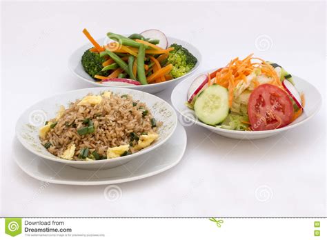 Arroz Chaufa, Plate Of Fried Rice With Vegetables And Different Meats Royalty-Free Stock ...