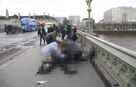 How London Terror Attack Unfolded In Pictures Pedestrians Mowed Down