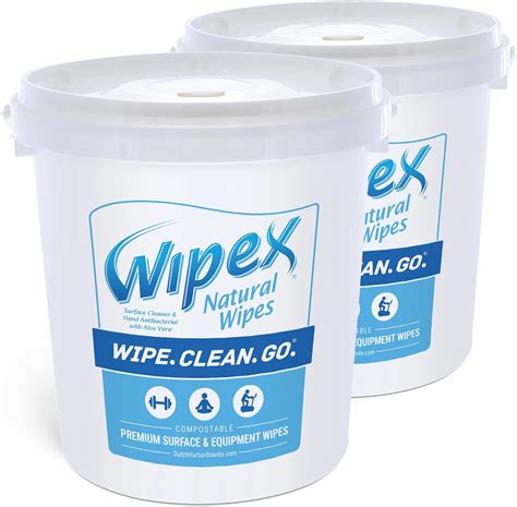 Wipex Gym And Fitness Cleaning Wipes 400ct Dispensing Bucket