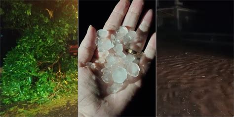 Chuva Forte E Granizo Assustam Moradores De Cordeiro Sumidouro