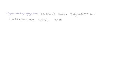 SOLVED: Proteoglycans are part of the extracellular are composed of proteins matrix; they ...