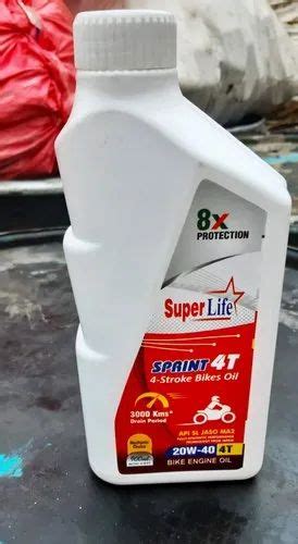 Four Stroke Synthetic Technology Super Life T Engine Oil Piece Of