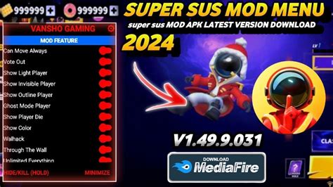 Super Sus MOD Apk V1 49 9 031MOD MENU Everything Unlimited Drone