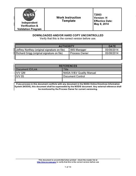 40 Useful Work Instruction Templates Step By Step