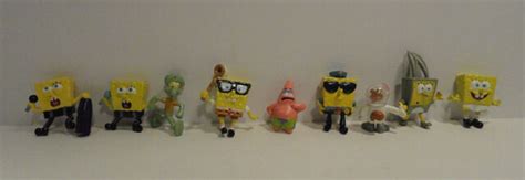 Spongebob Squarepants Nickelodeon Viacom Toy Figures Set Of 9 Ebay