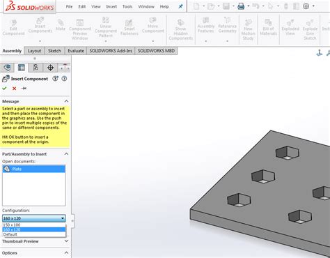 Assembly Configurations And Component Selection In Solidworks Innova