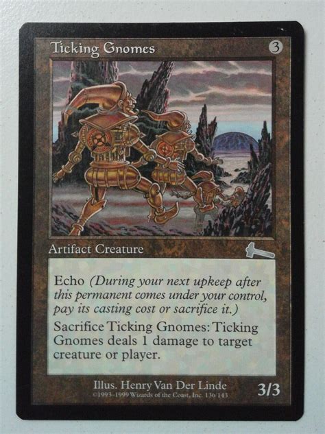 Ticking Gnomes Uncommon Magic Mtg X Urza S Legacy Mp Ebay